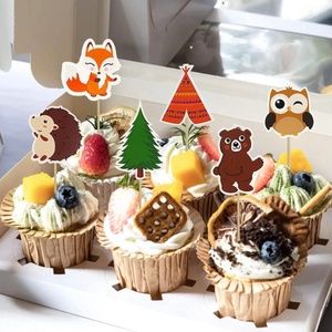 Woodland creatures cup cake sticks